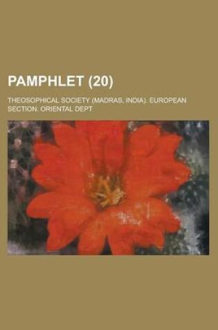 Cover of Pamphlet Volume 20