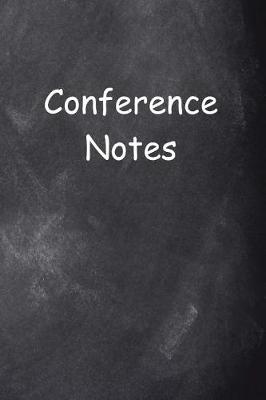 Cover of Conference Notes Chalkboard Design