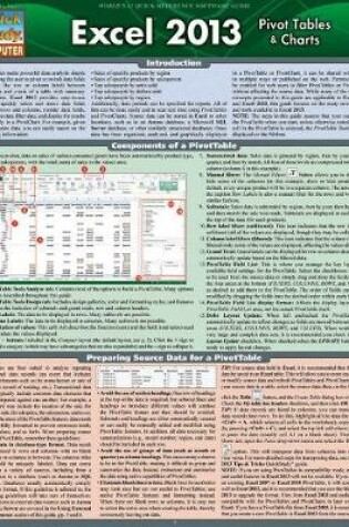 Cover of Excel 2013 Pivot Tables & Charts