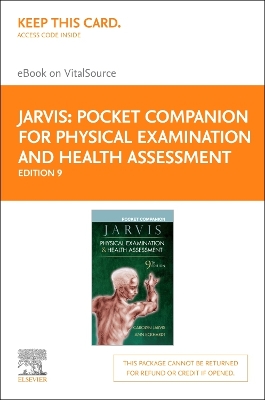 Book cover for Pocket Companion for Physical Examination & Health Assessment - Elsevier eBook on Vitalsource (Retail Access Card)