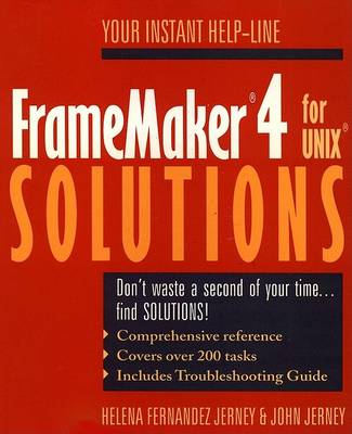 Cover of FrameMaker for UNIX Solutions