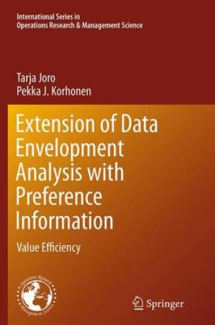 Cover of Extension of Data Envelopment Analysis with Preference Information