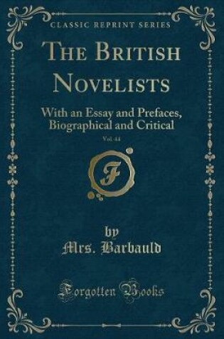 Cover of The British Novelists, Vol. 44