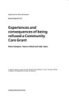 Book cover for Experiences and Consequences of Being Refused a Community Care Grant