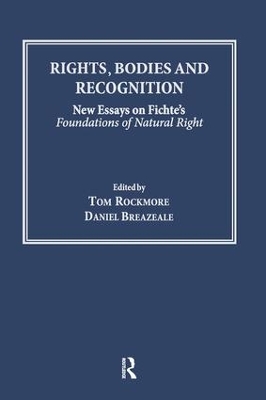 Book cover for Rights, Bodies and Recognition