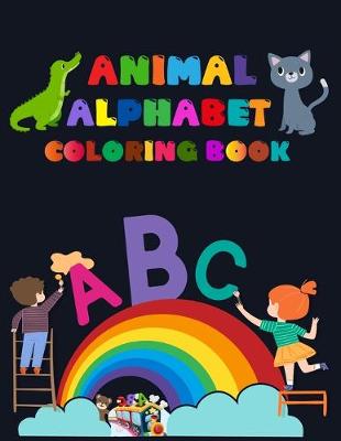 Book cover for Animal Alphabet Coloring Book