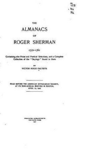 Cover of The Almanacs of Roger Sherman