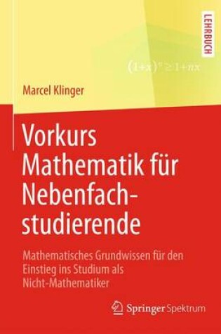 Cover of Vorkurs Mathematik Fur Nebenfachstudierende