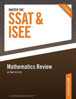 Book cover for Master the SSAT/ISEE: Mathematics Review