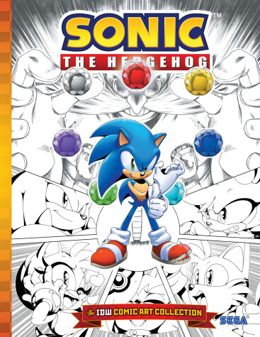Book cover for Sonic the Hedgehog: The IDW Comic Art Collection