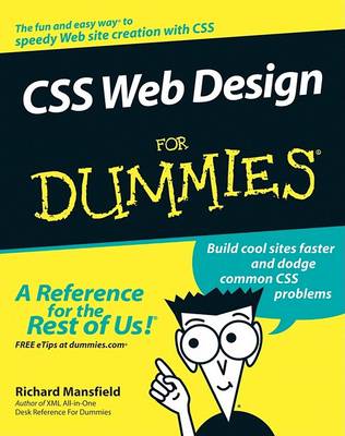 Book cover for CSS Web Design For Dummies