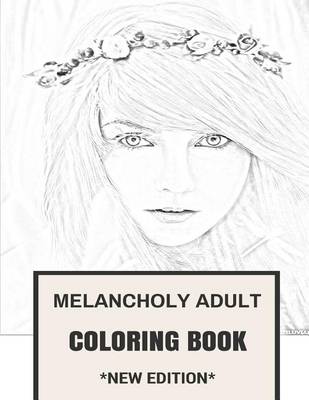 Book cover for Melancholy Adult Coloring Book