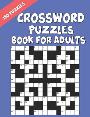 Book cover for Crossword Puzzles Book For Adults 180 Puzzles