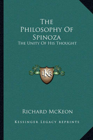 Cover of The Philosophy of Spinoza