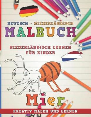 Book cover for Malbuch Deutsch - Niederl