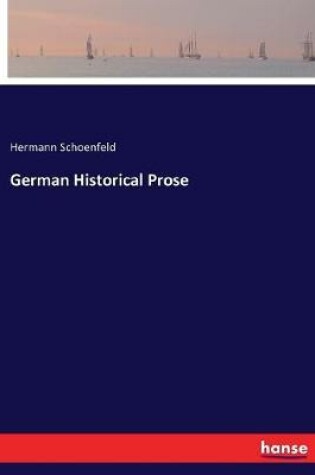Cover of German Historical Prose