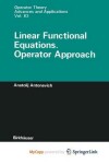 Book cover for Linear Functional Equations. Operator Approach