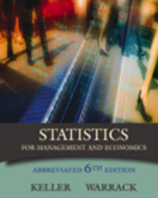 Book cover for Statistics for Management and Economics, Abbreviated Editionstatistics for Management and Economics, Abbreviated Edition (Non-Infotrac Version ) (Non-Infotrac Version )