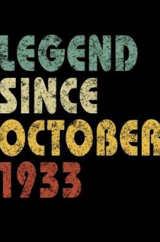 Cover of Legend Since October 1933