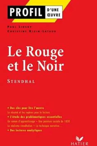 Cover of Profil - Stendhal (Henri Beyle, Dit)