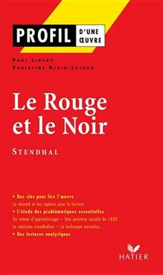 Book cover for Profil - Stendhal (Henri Beyle, Dit)