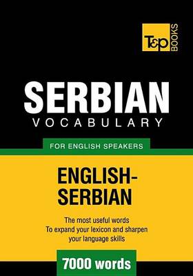 Book cover for Serbian Vocabulary for English Speakers - English-Serbian - 7000 Words