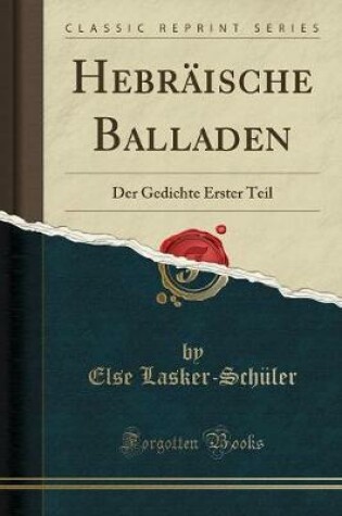 Cover of Hebräische Balladen