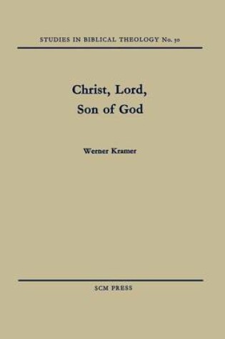 Cover of Christ, Lord, Son of God