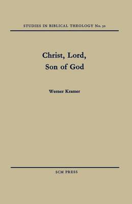 Book cover for Christ, Lord, Son of God