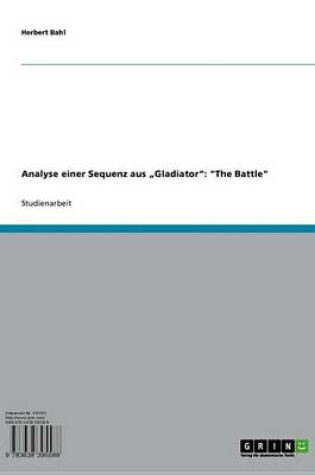 Cover of Analyse Einer Sequenz Aus 'Gladiator'