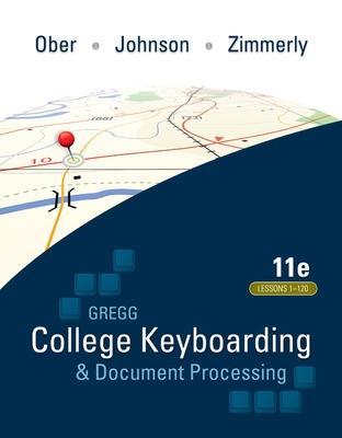 Book cover for Gregg College Keyboarding & Document Processing (GDP); Lessons 1-120, main text