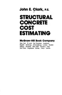 Book cover for Structural Concrete Cost Estimating