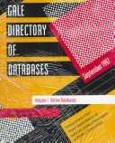 Book cover for Gale Directory of Databases V2 98