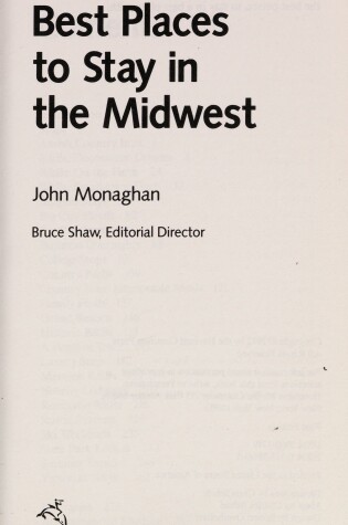 Cover of Best Places to Stay in the Midwest