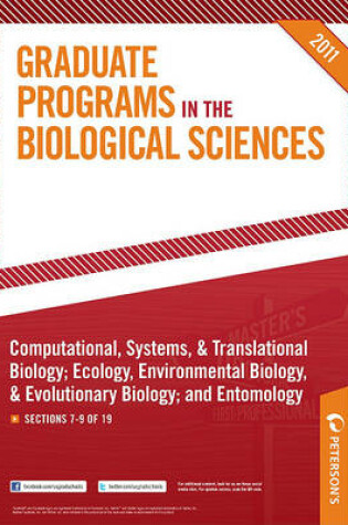 Cover of Peterson's Graduate Programs in Biophysics; Botany & Plant Biology; And Cell, Molecular, & Structural Biology
