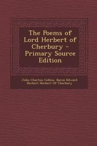 Cover of The Poems of Lord Herbert of Cherbury