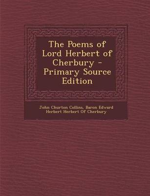 Book cover for The Poems of Lord Herbert of Cherbury