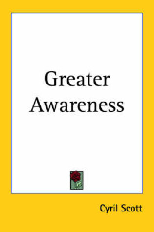 Cover of Greater Awareness (1937)