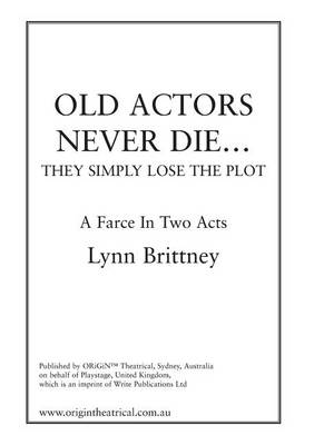 Book cover for Old Actors Never Die...