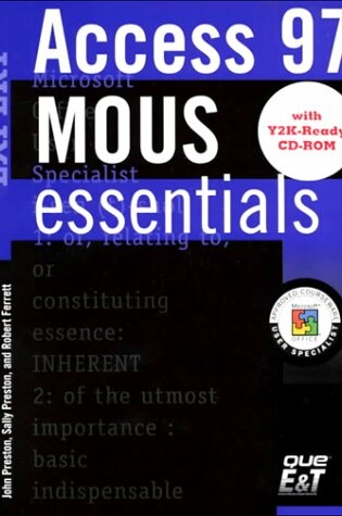 Cover of MOUS Essentials Access 97 Expert, Y2K Ready