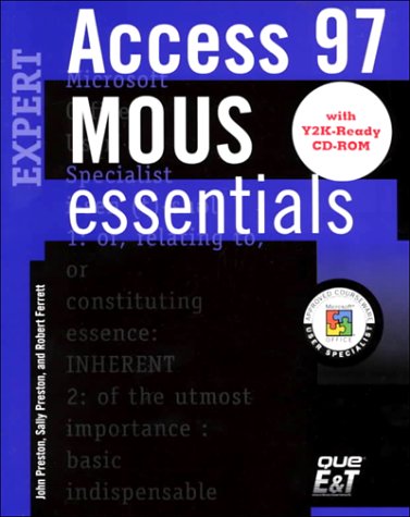 Book cover for MOUS Essentials Access 97 Expert, Y2K Ready