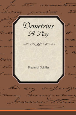 Cover of Demetrius a Play