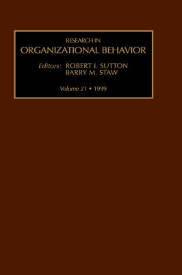 Cover of Research in Organizational Behavior