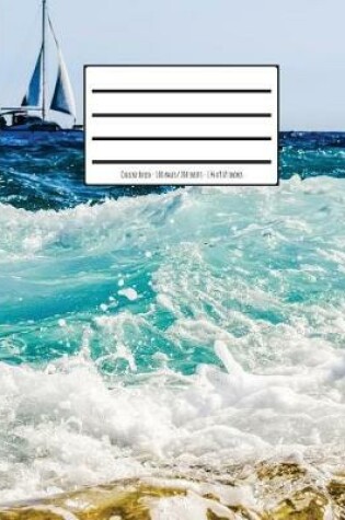 Cover of Sailing Yacht and Waves Composition Book