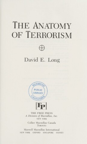 Book cover for The Anatomy of Terrorism