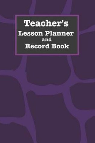 Cover of Teacher's Lesson Planner and Record Book
