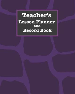 Book cover for Teacher's Lesson Planner and Record Book