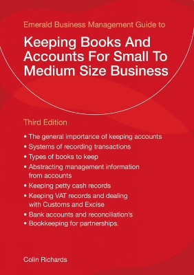 Book cover for Keeping Books And Accounts For Small To Medium Size Business