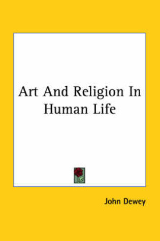 Cover of Art and Religion in Human Life