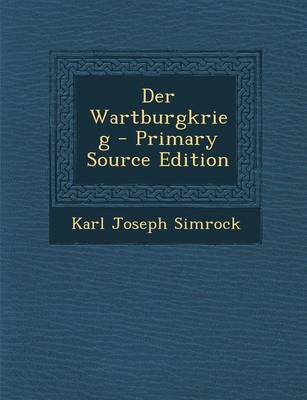 Book cover for Der Wartburgkrieg